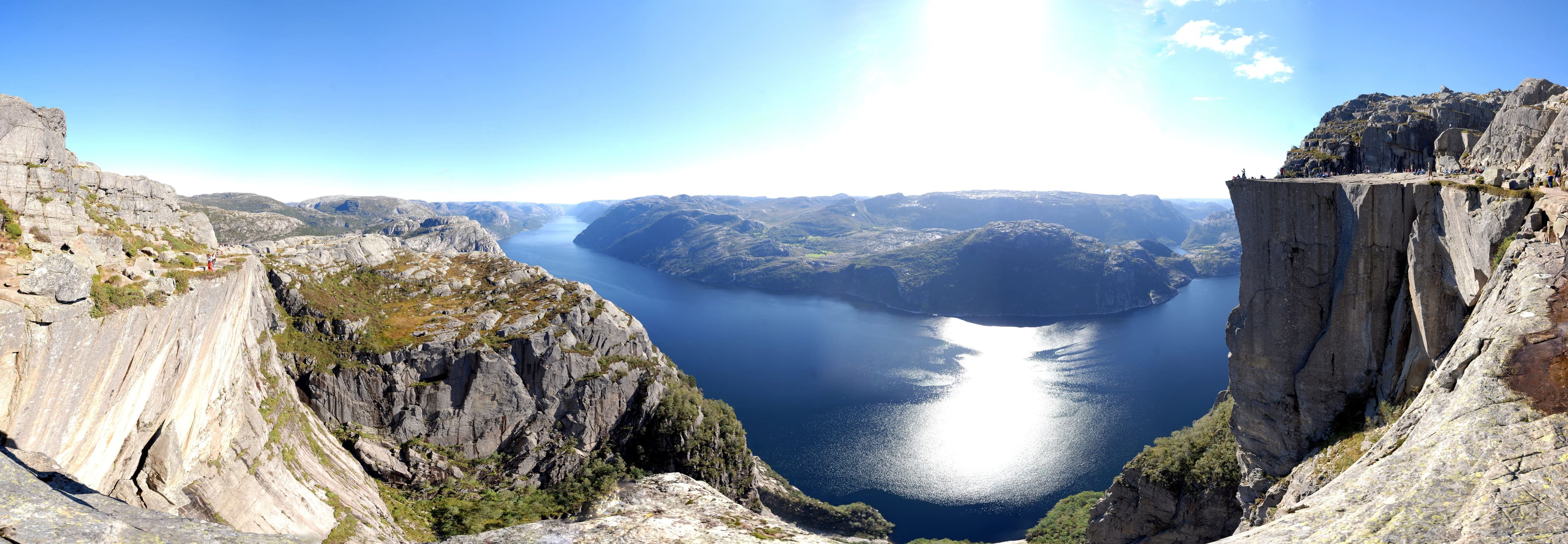 Panorama of Lysefjord i Rogaland