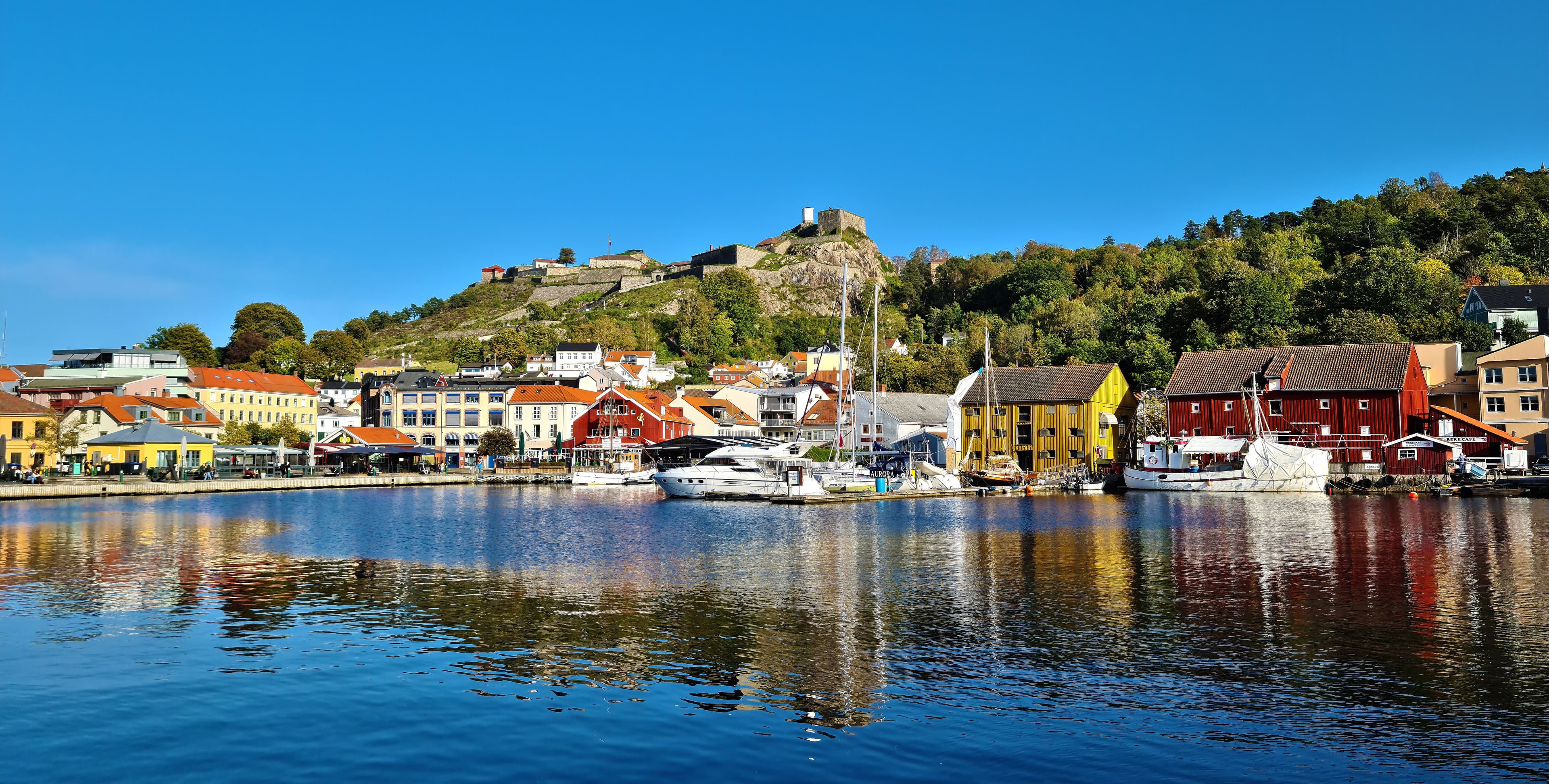 Halden Fredriksten festning Tollbubrygga Kongens brygge Østfold Viken Norway i Halden