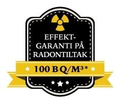 Effektgaranti badge Radoninspektoren 200px